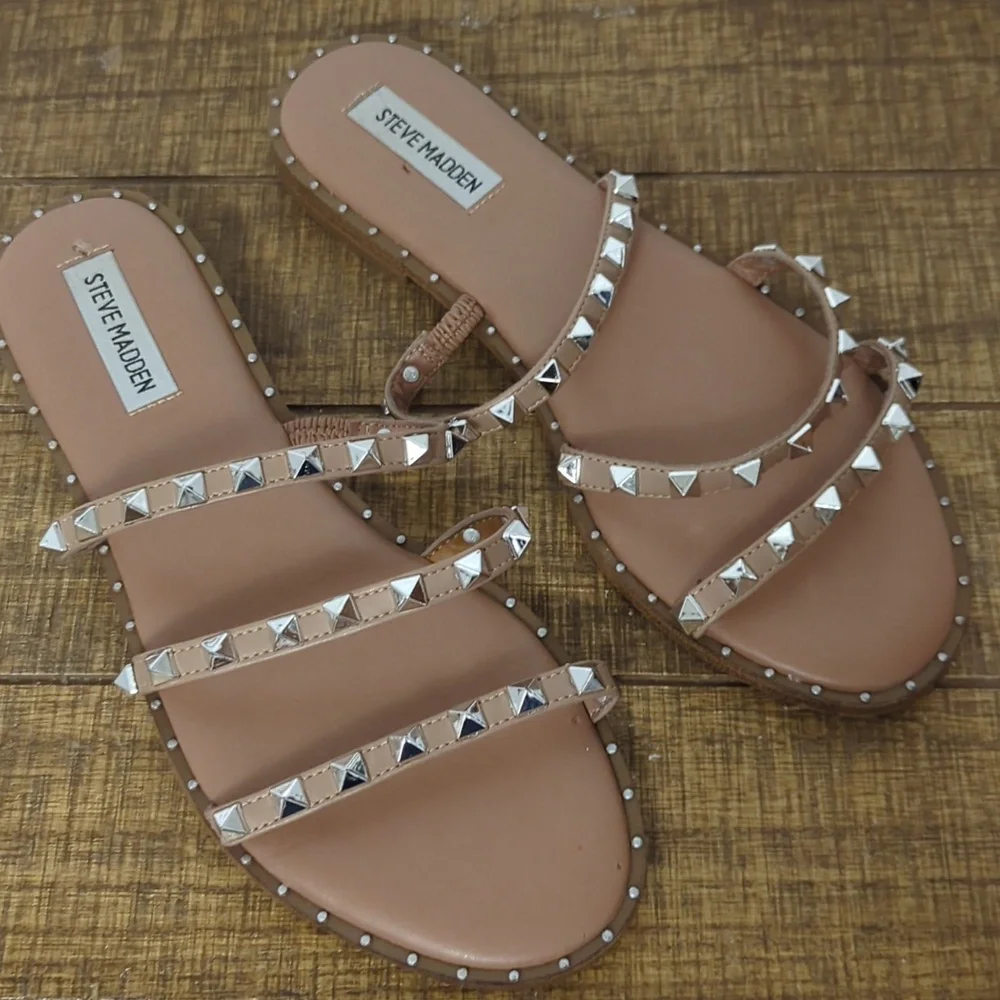 Like New Steve Madden Rhinestone Studded Sandals